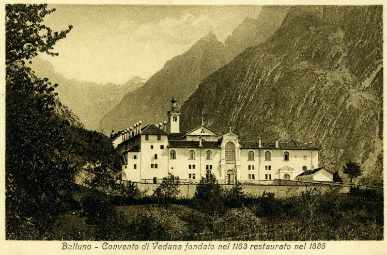 50b) Belluno - Convento di Vedana fondato nel 1163 restaurato nel 1886..jpg