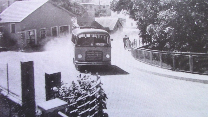 26) Anno 1949. Autocorriera della ditta Buzzatti OM Leoncino sulla linea estiva Agordo - Passo Duran.jpg