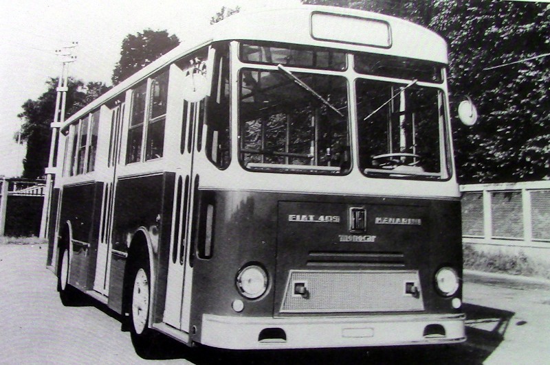 40) Anno 1965. Autobus urbano della ditta Buzzatti Fiat 409 a Belluno.jpg