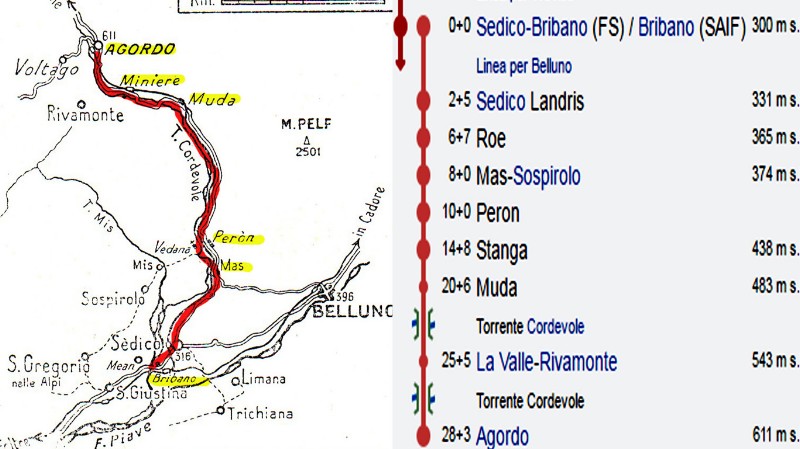 12a)-Un punto pittoresco lungo la ferrovia Bribano – Agordo, l'imbocco della galleria fra Castei e Muda..jpg