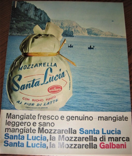 123) Golfo di Santa Lucia (Napoli) - Anno 1961 - Pubblicita' Galbani -.jpg