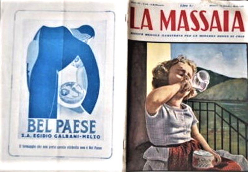 130) -La Massaia- Rivista mensile Femminile Latte Latticini Galbani - Melzo - Milano anno 1934.jpg