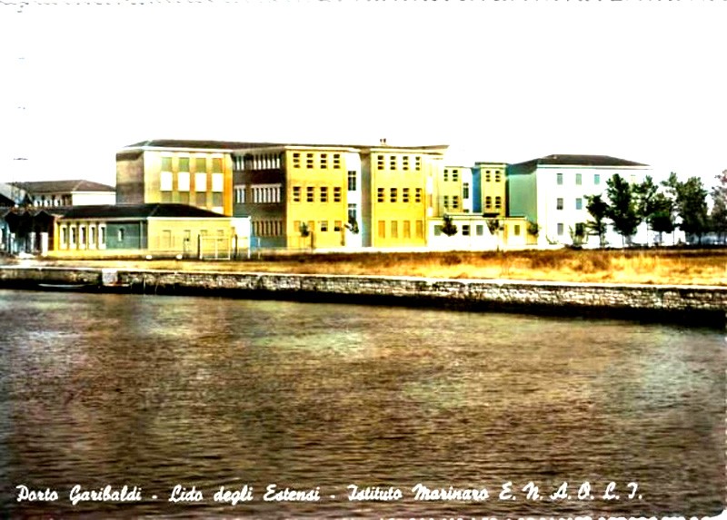 206)  Porto Garibaldi - Lido degli Estensi - Istituto marinaro ENAOLI  anno 1957.jpg