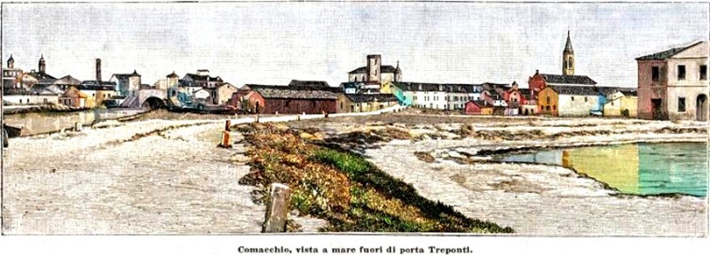 43) Comacchio - Vista a mare fuori di porta Treponti..jpg