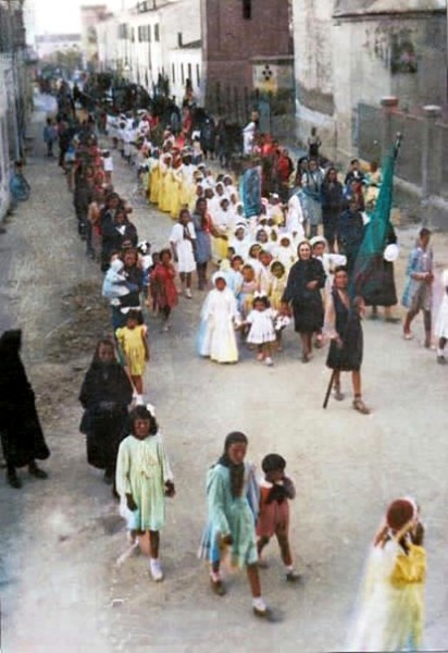 98) -1930 - Porto Garibaldi - Festa dell'Immacolata - Si è sempre festeggiata la prima domenica di giugno, poi la processione in mare con il tributo ai caduti..jpg