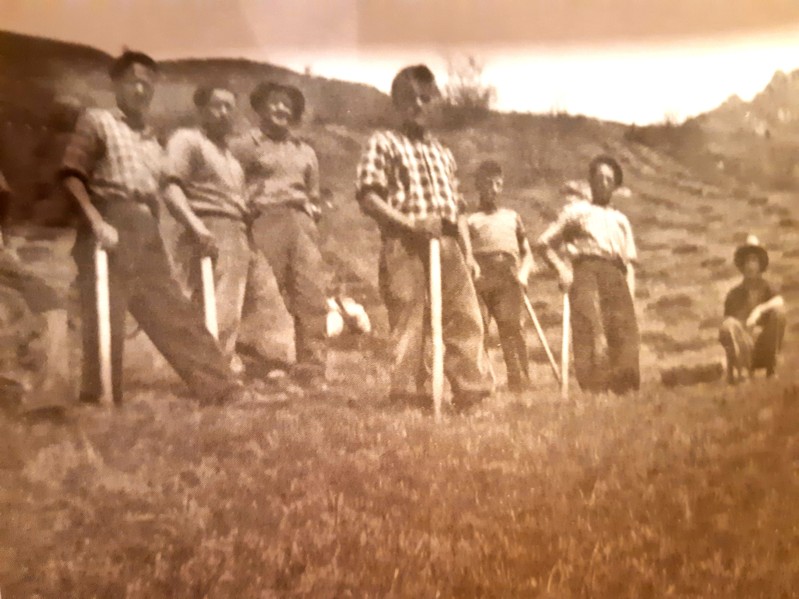 63-Nell'Autunno del 1960 furono preparate le buche per il rimboschimento  della montagna in seguito all'abbandono delle malghe.jpg