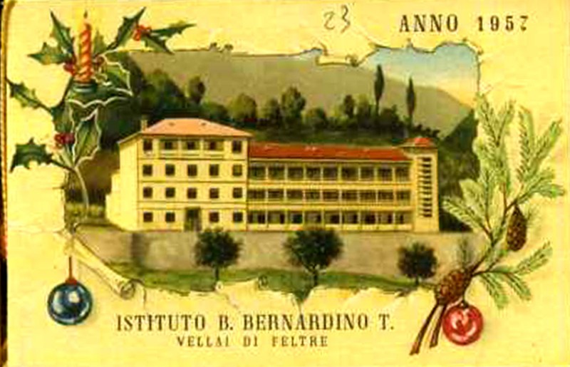 41c- Bigliettino di Auguri Istituto B. Bernardino Vellai di Feltre, anno 1957..jpg