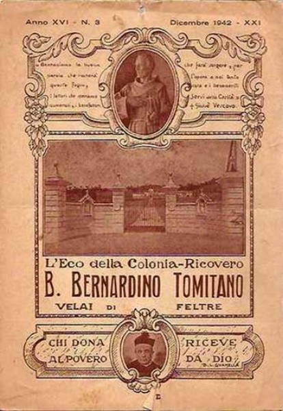 46b-B. BERNARDINO TOMITANO VELAI FELTRE BELLUNO COLONIA 1943 CALENDARIO.JPG