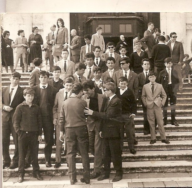 91c-Venezia isola della giudecca eravamo un bel gruppo - anni '60..jpg