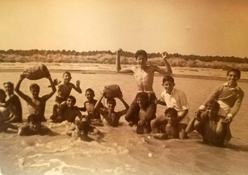 159c-Carmine Quero, Lido degli Estensi, passeggiate verso Ravenna. 1958..jpg