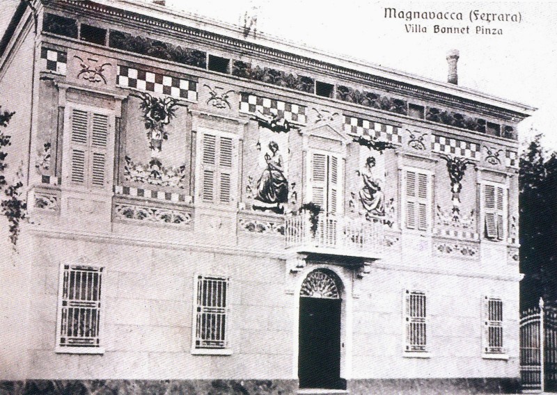 73b-Magnavacca, primi del '900- Villa Bonnet-Pinza, la casa della signora Imelde, nipote del grande patriota comacchiese Nino Bonnet, che trasse in salvo Giuseppe Garibaldi e Anita.jpg