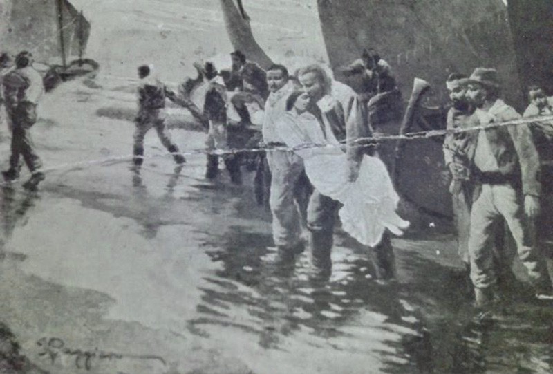 106-Commemorazione monumento a Garibaldi  eretto sulla spiaggia di Magnavacca dove avvenne lo sbarco, il 1 Agosto 1849, LA STORIA E' PASSATA DI QUA!.jpg