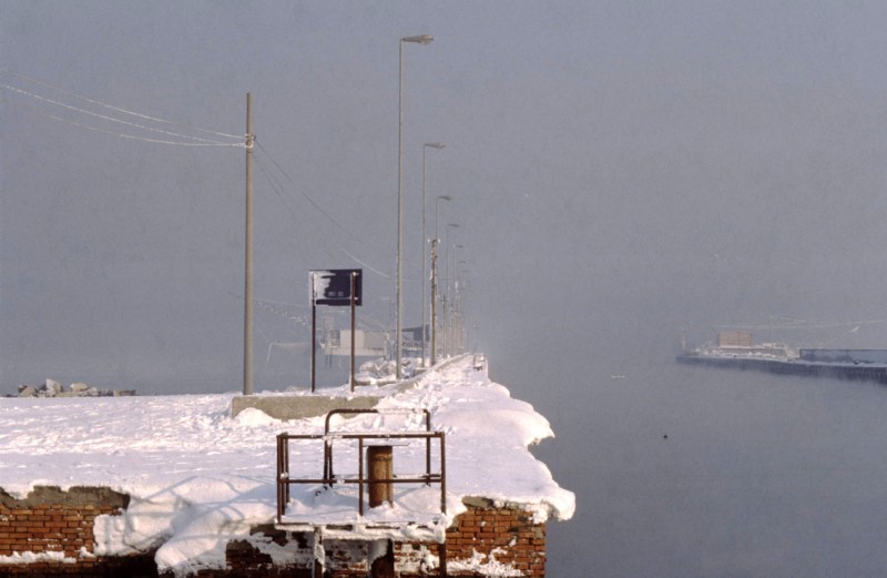 285e-PORTO GARIBALDI Gennaio 1985 con la neve..jpg